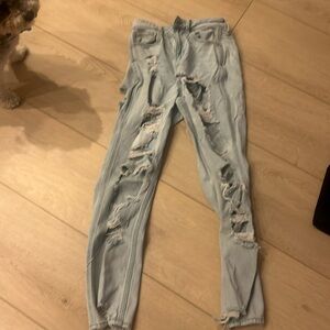 american eagle ripped jeans